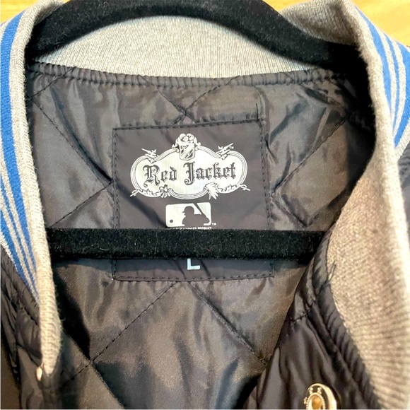 Los Angeles Dodgers Varsity Jacket Black/ Grey Size L - Picture 3 of 3